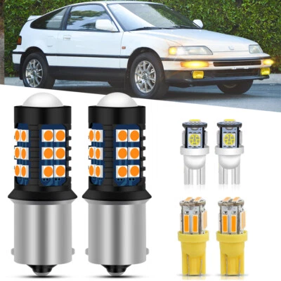 6x Señal de giro de parachoques ámbar + luces de esquina bombillas para Honda CRX CR-X 1990-1991 Foto 1 de 4