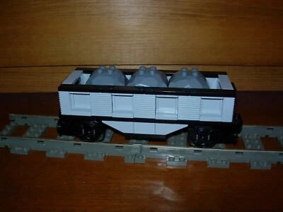 Lego Train Cargo Rock Gravel Car Custom City Track 9V RC My Own 60098 60052 7939 - Image 1 of 2
