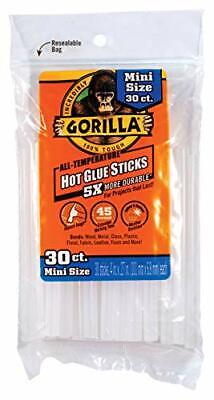 Gorilla 3023003 Hot Glue Sticks 4 Mini Size, 30Count • 8.69£