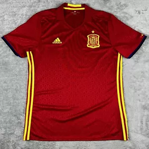 Camiseta Adidas España 2016/2017 Home Hombre Grande Roja y Amarilla - Imagen 1 de 8