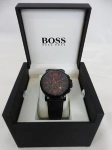 Oversize Hugo Boss Watch HB.134.1.34.2324 Red/Black Dial 47mm Case w/Box - Picture 1 of 9