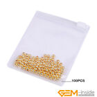 18k Yellow Gold Filled Round Smooth Loose Spacer Beads Jewelry Making 100 Pcs Yb