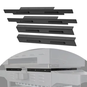 Windbildschirme Bratzubehör 4 X Edelstahl Nicht Wackelig Oxidationsbeständig - Bild 1 von 12