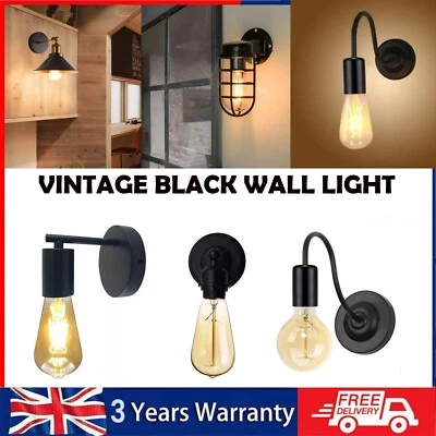 Modern Industrial Vintage Retro Rustic Sconce Wall Light Lamp Fitting Fixture - Image 1 of 4