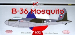 DK Decals 1/32 DE HAVILLAND B-36 MOSQUITO in Czech Air Force Service - Picture 1 of 3