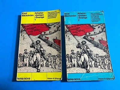 OLD 2 SWEDISH BOOK-SWEDISH LABOUR MOVEMENTS BOOK-SOCIALISM TIME-VOL.1-VOL.2-1977 - Image 1 of 2
