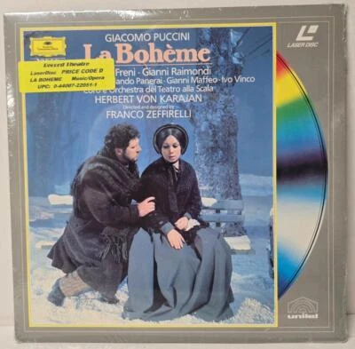 La BOHEME DEUTSCHE GRAMMOPHON OPERA PUCCINI LASERDISC LASER DISC NEW SEALED - Image 1 of 2