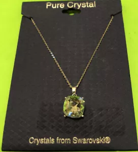 WUNDERSCHÖNE HALSKETTE MIT ANHÄNGER AUS REINEM KRISTALL SWAROVSKI - Bild 1 von 6