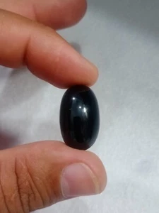 30 Carat Beautiful Natural Cab Black Tourmaline Loose Gemstone From Pakistan - Picture 1 of 8