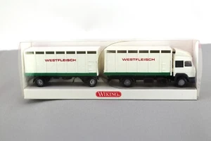Wiking 1:87 IVECO  Kofferzug Westfleisch Viehtransporter weiß 565 01 31 NOS OVP - Picture 1 of 3