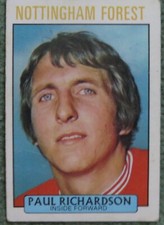 A&BC FOOTBALL 1971 PURPLE BACK series 2 #179 NOTTINGHAM FOREST PAUL RICHARDSON 