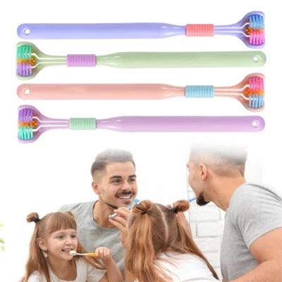 Adult Oral Care Three Sided Soft Hair Tooth Toothbrush Ultra Fine Soft Bristle - Image 1 of 4