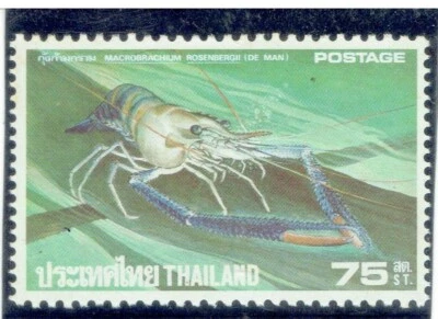 THAILAND 1976 Shrimp and Lobster (Fauna) 75s - Image 1 of 2