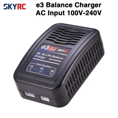 SKYRC e3 Charger 2S 3S LiPo Battery Balance Charger AC Input 100V-240V EU Plug - Image 1 of 4