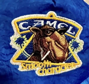 VTG 80s Joe Camel Smooth Character Camel Cigarettes Blue Tie Dye Nylon Hat Cap - Picture 1 of 7