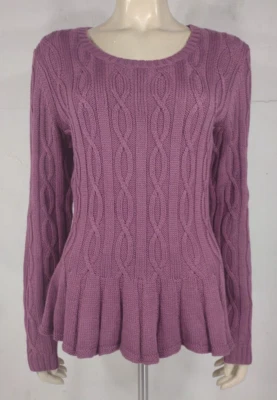 NWT Alex Marie purple Holiday Shimmer Lindsay pullover sweater ladies Large - Image 1 of 4