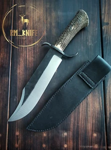 Sehr großes Bowiemesser mit Geweihgriff - Bild 1 von 3