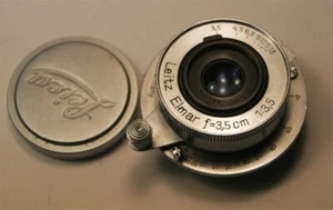 Leica Leitz (1949) Elmar 3.5cm f3.5 Wide Angle Lens for Leica L39 S/M Feet Scale - Picture 1 of 4