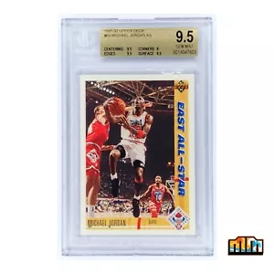 Michael Jordan 1991-92 Upper Deck BGS 9.5 East All Star Chicago Bulls #69 New - Bild 1 von 3