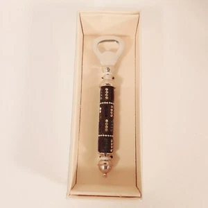 Rhinestone Covered Hand Held Bottle Opener Blue and White Jewels - Picture 1 of 7