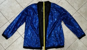 PACINOBLE XXL JACKET ELEGANT BLUE SEQUIN - Picture 1 of 5
