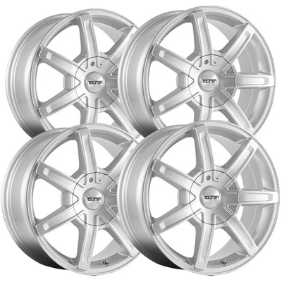 (Set of 4) Touren TR65 20x8.5 5x115/5x5.5" +18mm Silver Wheels Rims 20" Inch Foto 1 de 4