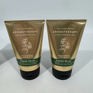 Lot Of 2 - Stress Relief Aromatherapy Foot Scrub Bath & Body Works 4 Oz - Picture 1 of 3
