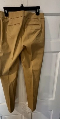 Talbots Womens Pants 4P Petite Camel Brown Chatham Ankle Slim Leg Pockets Office - Image 1 of 4