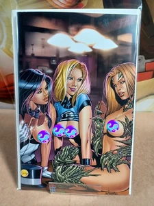 Faro's Lounge Strip Poker Sue Storm Zantanna Witchblade Full N/T Totalmente Ruota - Foto 1 di 2