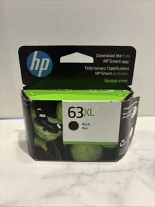 Oryginalny czarny wkład atramentowy HP 63XL żywy F6U64AN Officejet lipiec 2024 - Zdjęcie 1 z 5