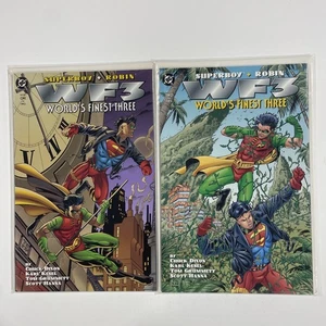 Superboy Robin World’s Finest Three WF3 1 2 lote completo casi nuevo DC Comics 1996 - Imagen 1 de 1