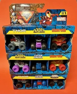 Monster Jam Marvel Series 1 Minis complete set of 9 trucks. Brand new - Picture 1 of 4