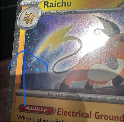 SWIRL Raichu 026/165 - Cosmos Holo - English - Pokemon TCG - MEW 151 - Image 1 of 3