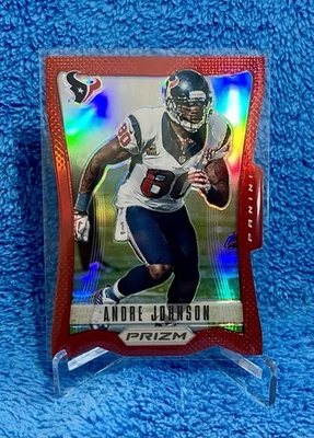2012 Panini Prizm Andre Johnson Red Die-Cut #75 SSP - Color Match - Image 1 of 2