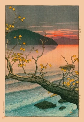 Hasui Kawase : Nenokuchi Lake, Towada : Archival Art Print - Image 1 of 2