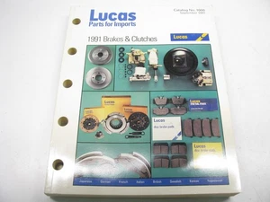Lucas 1000 1991 Brake & Clutch Parts Catalog For Imports - 296 Pages - Picture 1 of 9