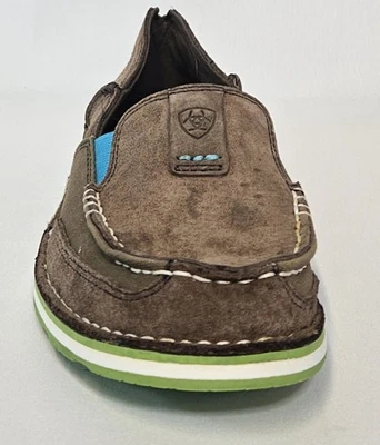 Ariat Women's Cruiser SZ 6B Brown Leather Slip on Moc Toe Loafer Shoes 10017457 - Image 1 of 4