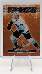 2023-24 UPPER DECK DAZZLERS ORANGE JARED MCCANN #DZ-77 SEATTLE KRAKEN NHL INSERT - Picture 1 of 3