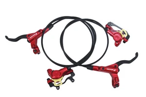 Juego de frenos de rotor de disco hidráulico para bicicleta eléctrica de montaña Zoom HB875 color rojo - Imagen 1 de 7