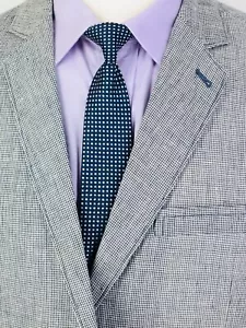 (LG) Tommy Bahama Mens Irish Linen 2 Button Blazer Sport Coat Jacket Houndstooth - Picture 1 of 12
