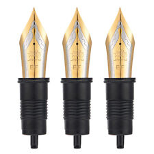 3PCS Jinhao X159 Fountain Pen Nibs Replaced Metal EF/F/M Size Golden / Silver