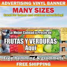 La Mejor Calidad y Precio de FRUTAS Y VERDURAS Advertising Banner Vinyl Sign