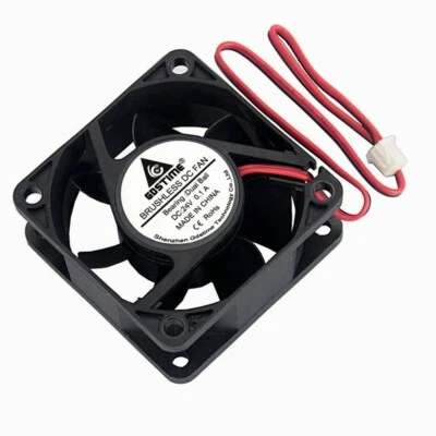 1PC 2-PIN Double Ball Bearing Brushless Cooling Fan DC 24V 0.1A 6CM 60x60x25MM - Image 1 of 4