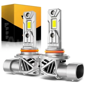 AUXBEAM High Beam 9005 HB3 9145 LED Headlight Fog Bulbs Kit 25000LM 6500K White - Picture 1 of 12