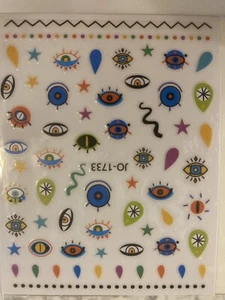 1 Stück Evil Eye Valentine Nagelsticker Love Suck Funky Lippenstift selbstklebend - Bild 1 von 3