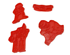Vintage 1994 Wilton Mighty Morphin Power Rangers Cookie Cutters set of 4