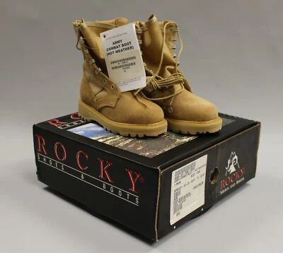 Bota de Combate Rocky Hot Weather Army - Talla 1.5W - Nueva Foto 1 de 3