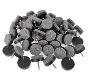 40pcs Furniture Felt Pad Heavy Duty Nail-on Chiar Slider Glide Pad Floor Prot... - Picture 1 of 7