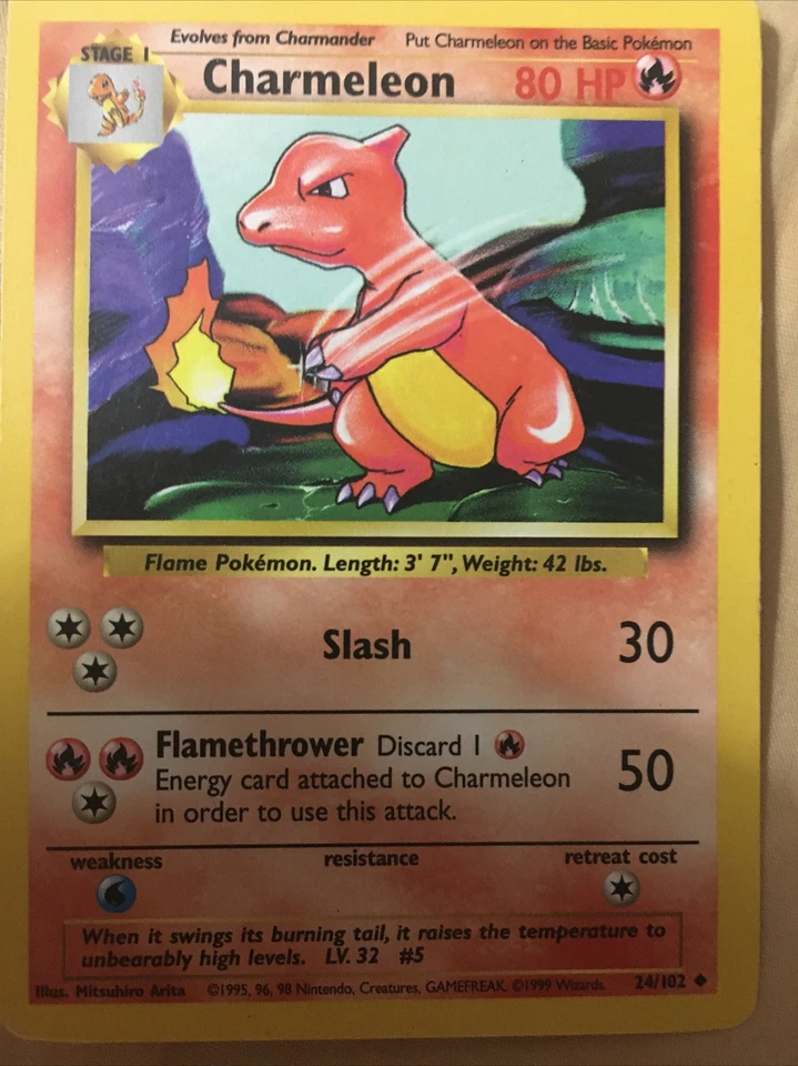 Charmeleon 024/102 Base Set Regular