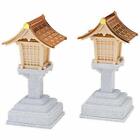 Japanese Kamidana 春日灯篭 Kasuga lantern Copper roof ( pair ) H6inc from Japan...